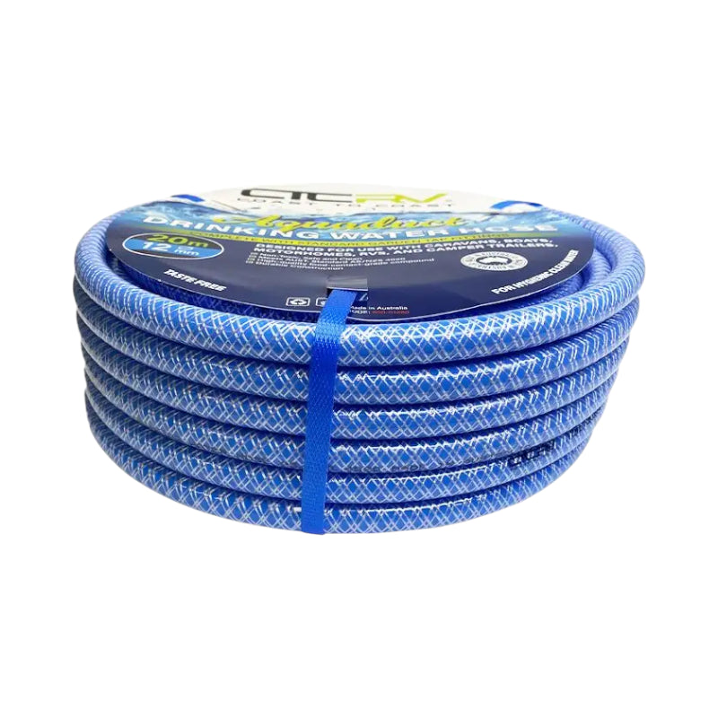 rv blue drinking water hose 10m food grade by aquaduct