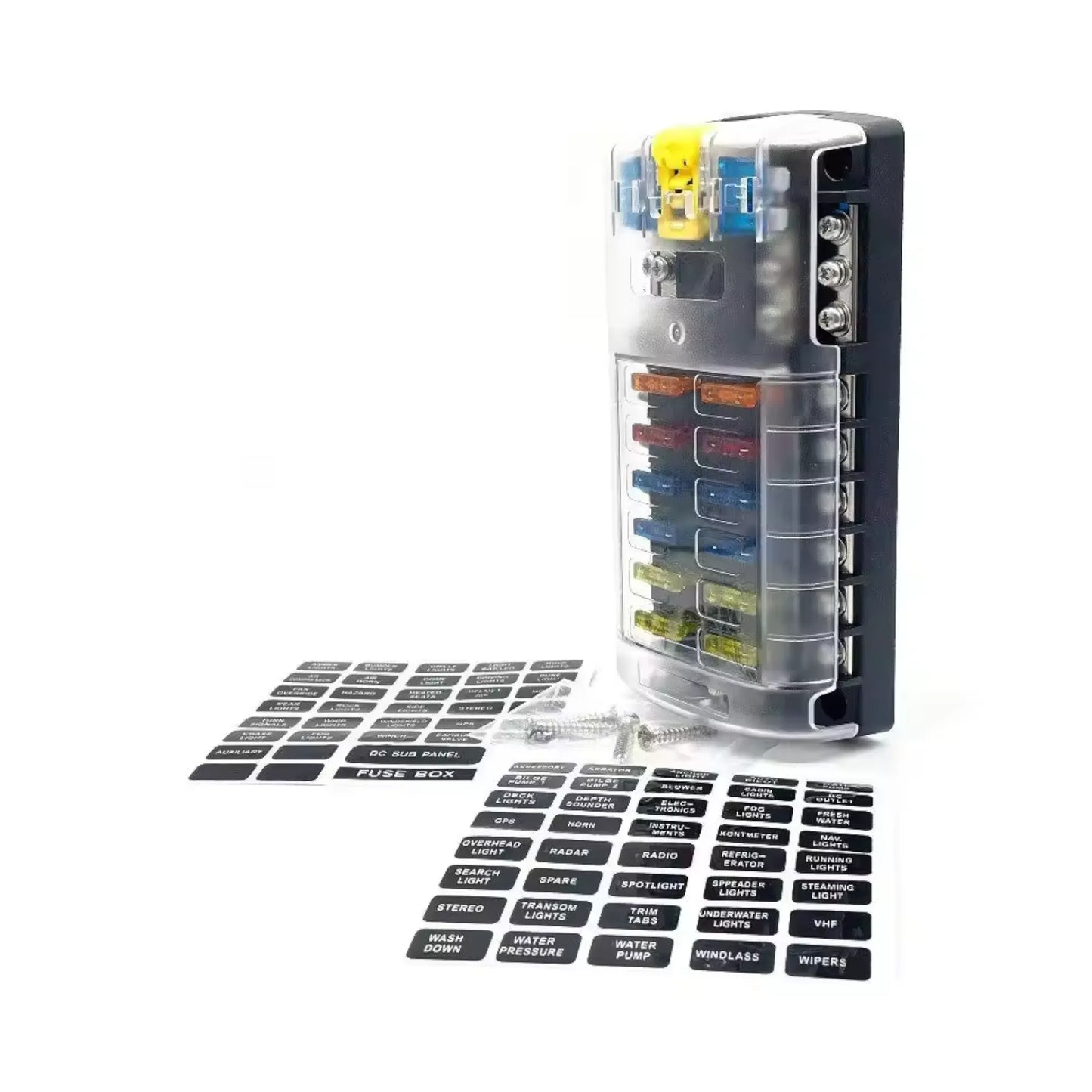 caravan 12 way blade fuse block for tidy wiring installs