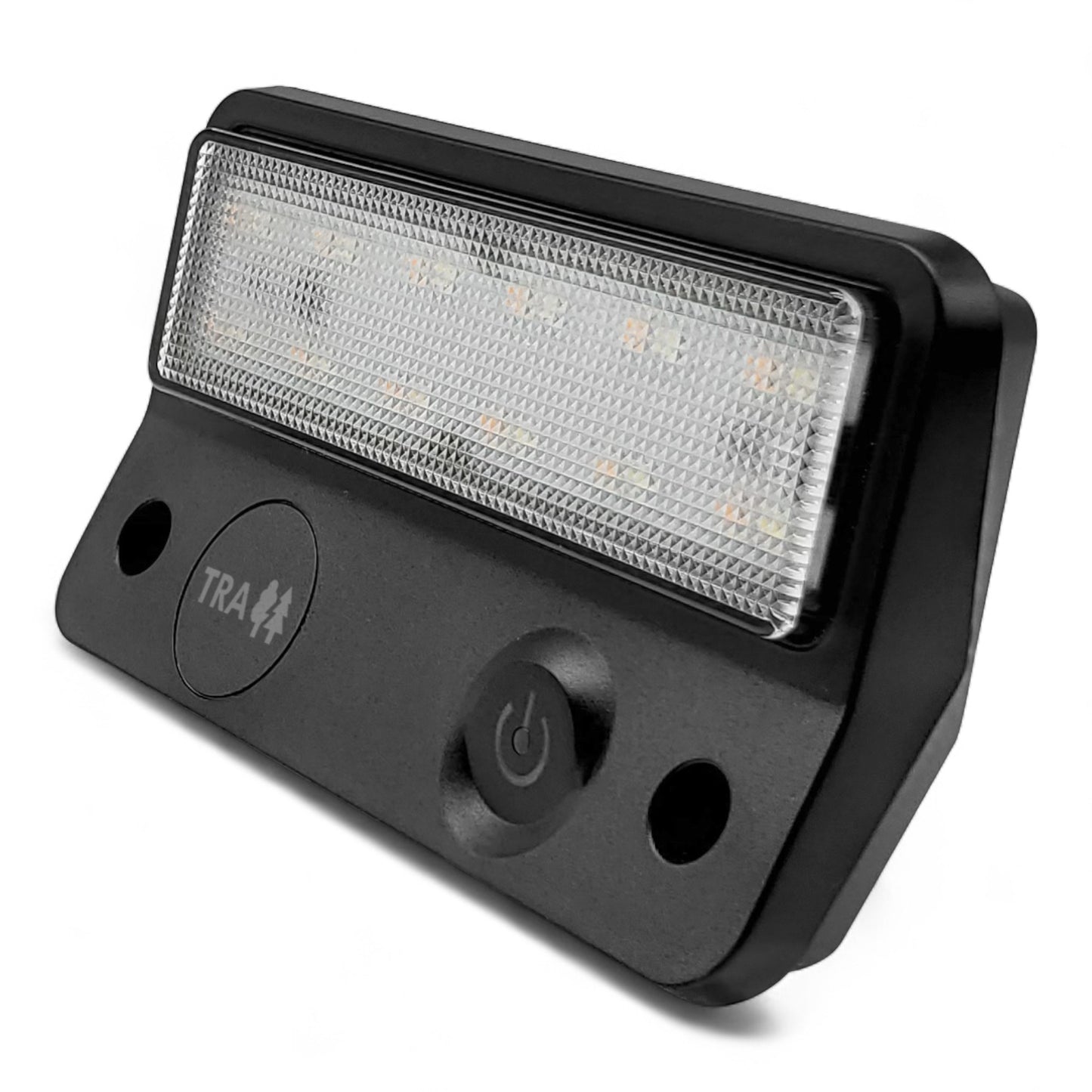 Dual LED Amber/White 12v Awning Light - Black