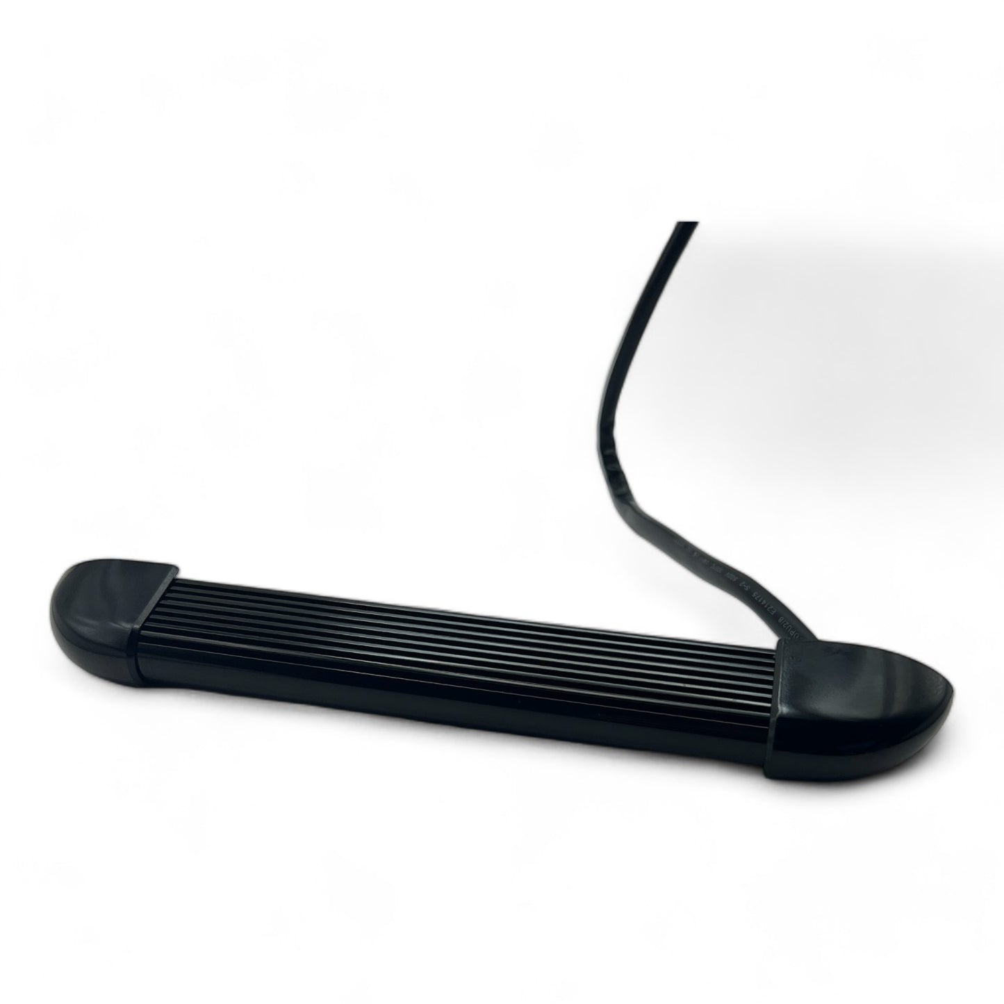 close-up of slim black 12v exterior LED fixture