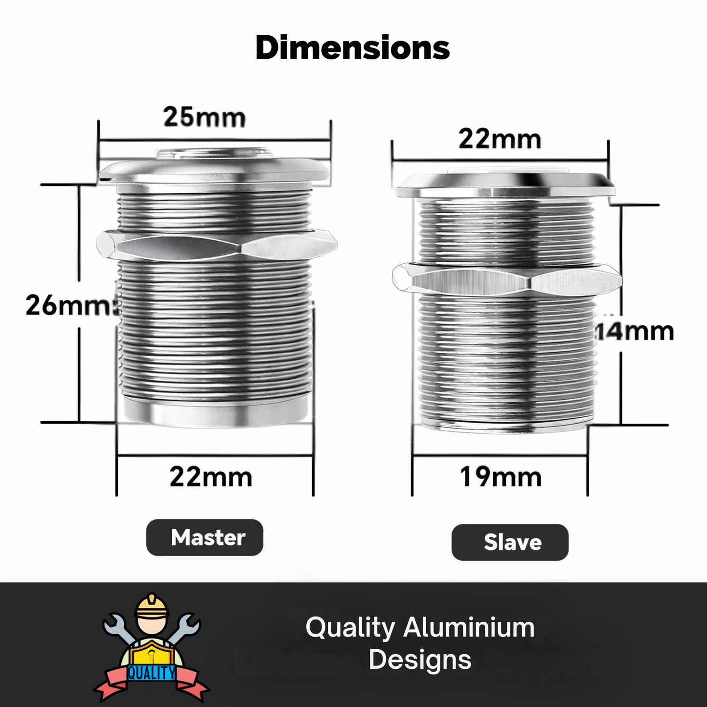 LED Sliver Dimmer Switch and Slave