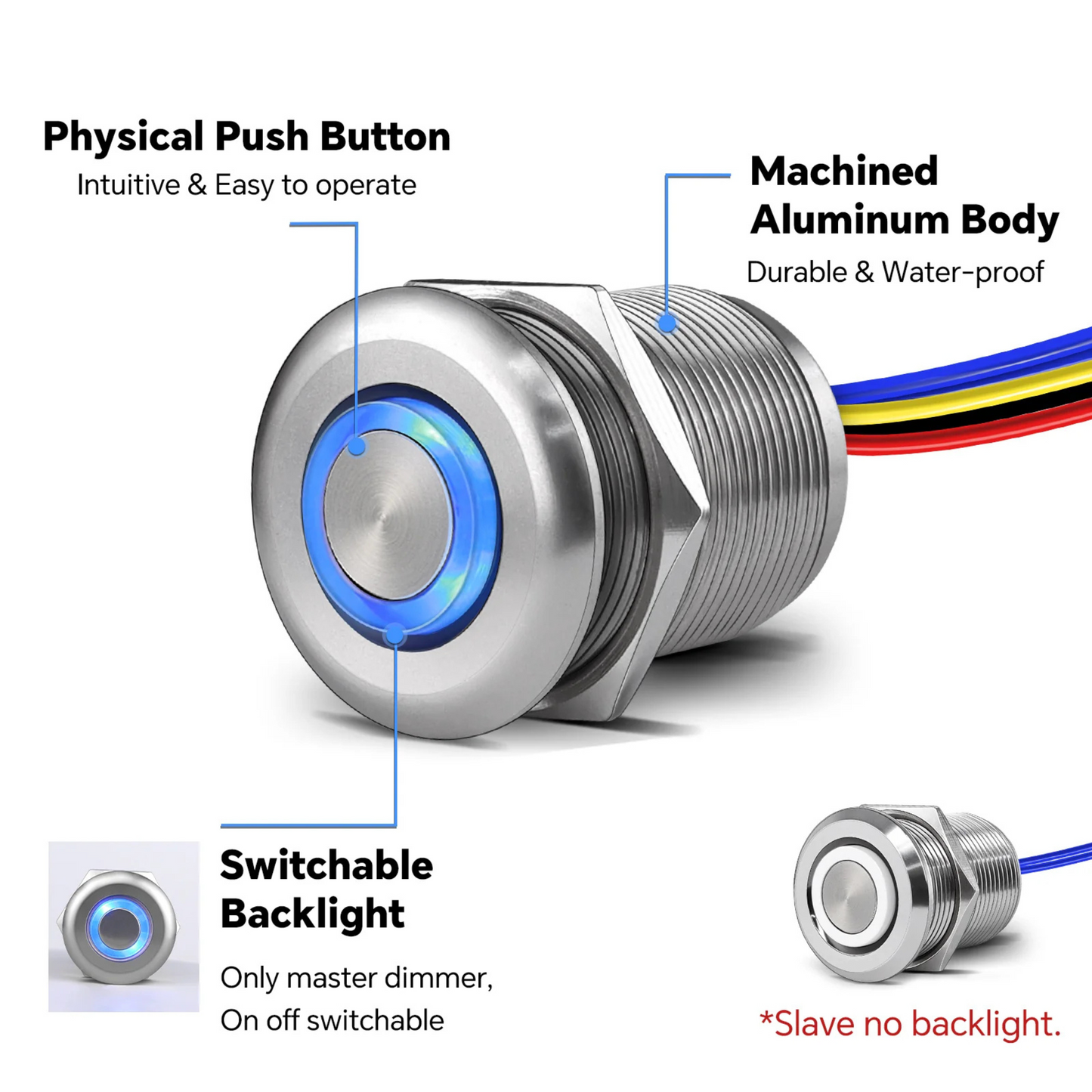 LED Sliver Dimmer Switch and Slave
