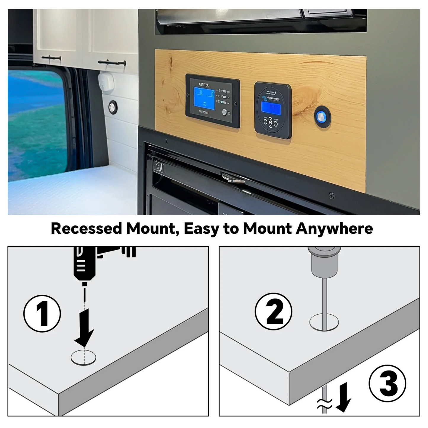 LED Black Dimmer Switch and Slave