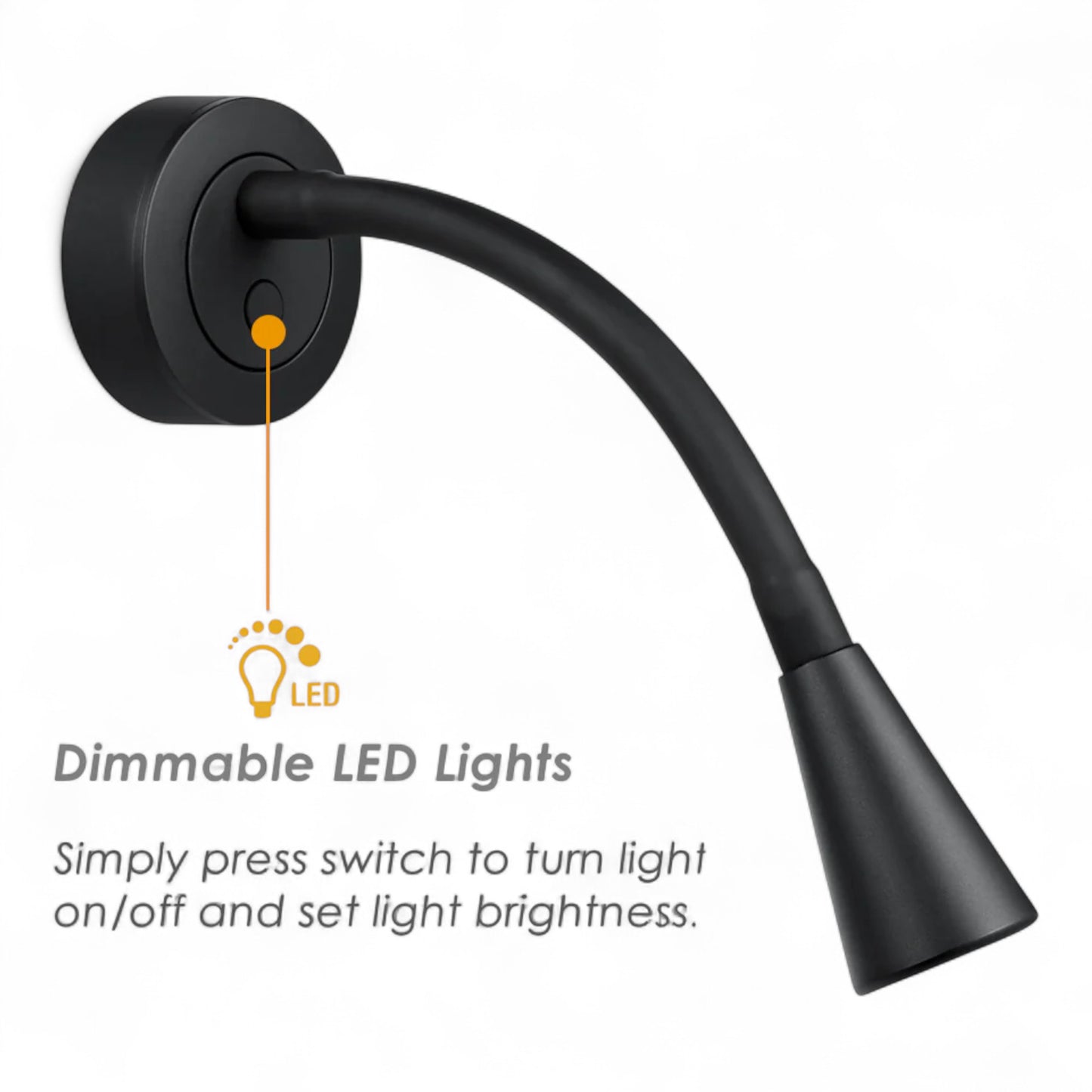 Pair of Zen Reading Lights with USB and Dimming