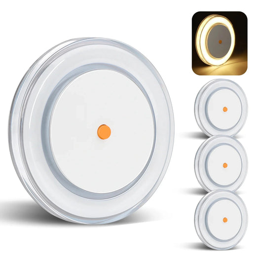 Low Profile Disc Light Dimmable (4 Pack) Warm White