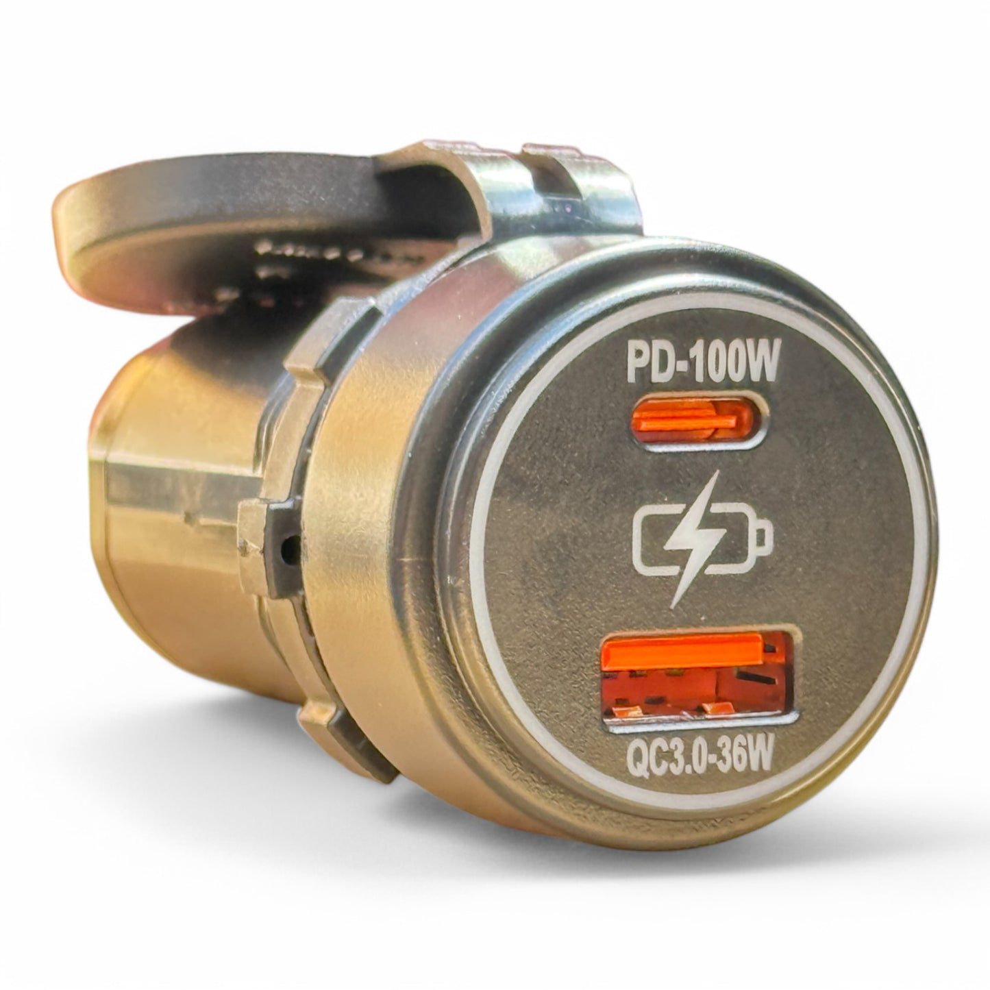 PD PRO USB-A +USBC Charger Socket 100w 12-24v