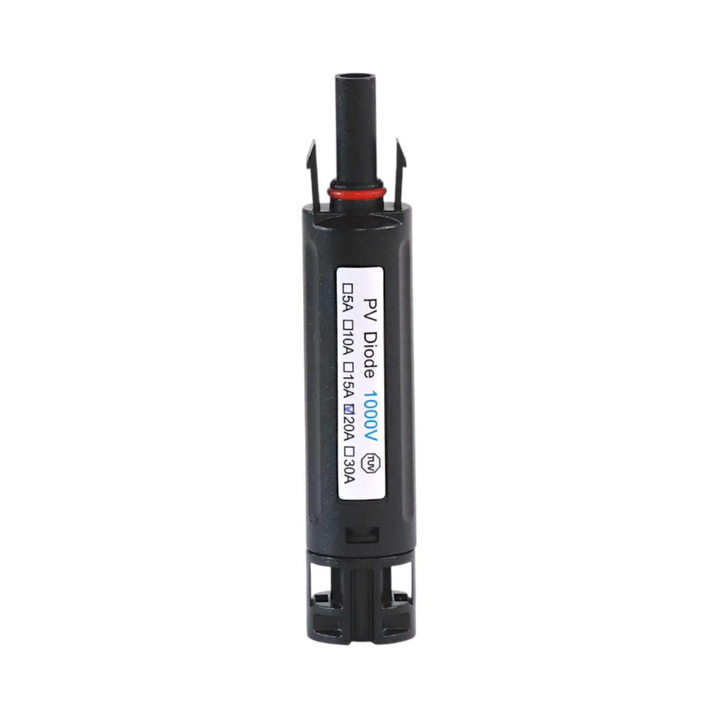MC4 diode connector preventing reverse flow
