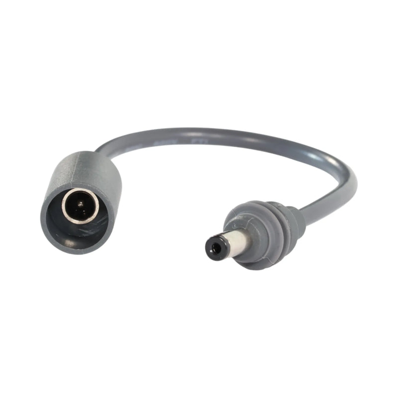 Close-up of Starlink Mini DC extender showing male and female ends