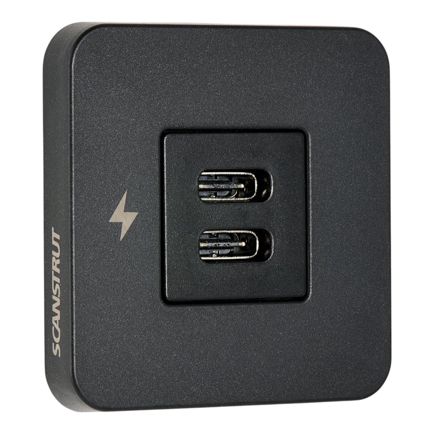 TILE Dual USB-C Interior Charging Socket - Black Bezel
