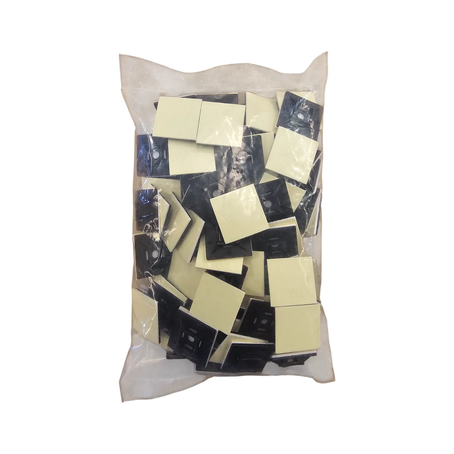 Stick on zip tie mount for securing solar cables and 12v wiring in caravans