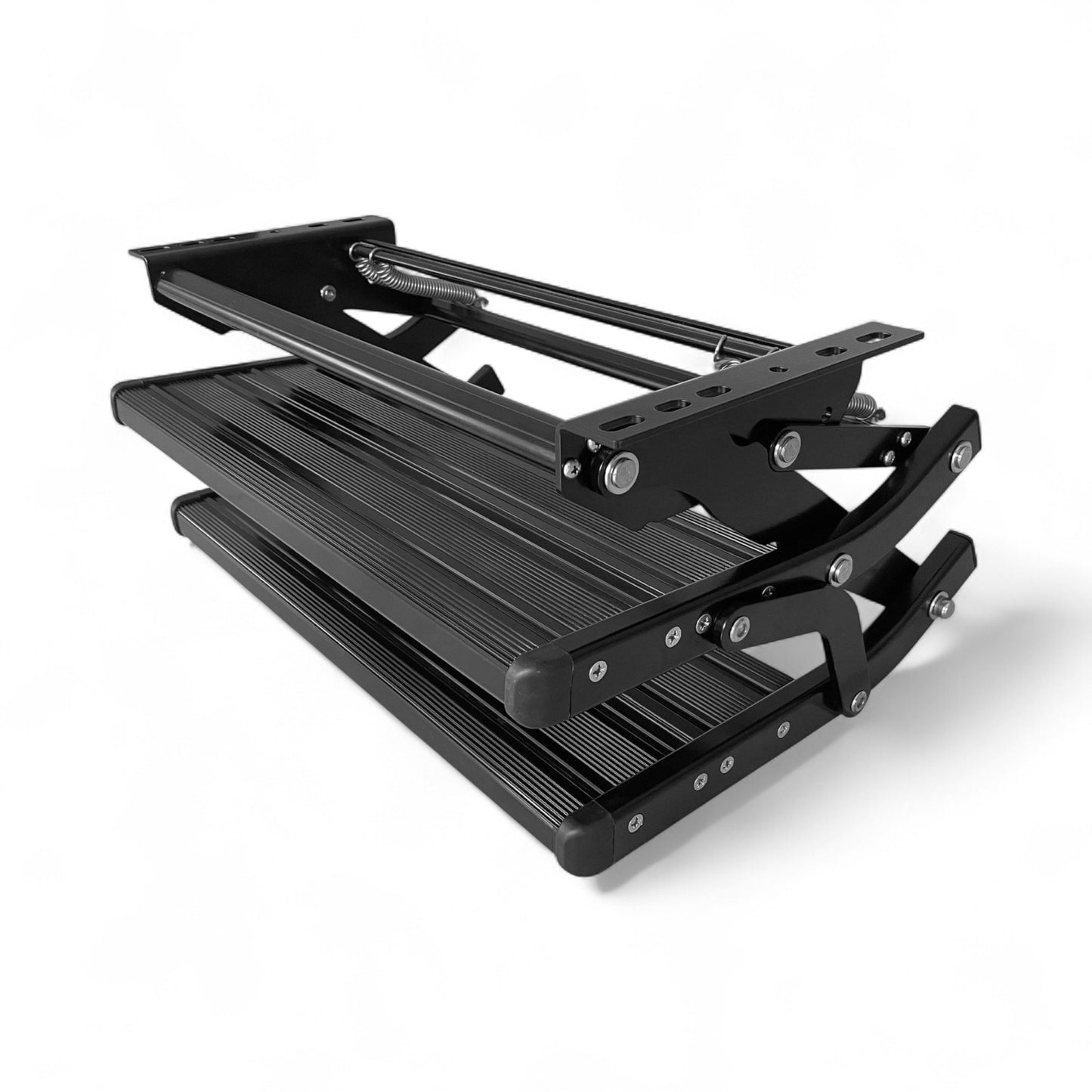 retractable folding doorway step black