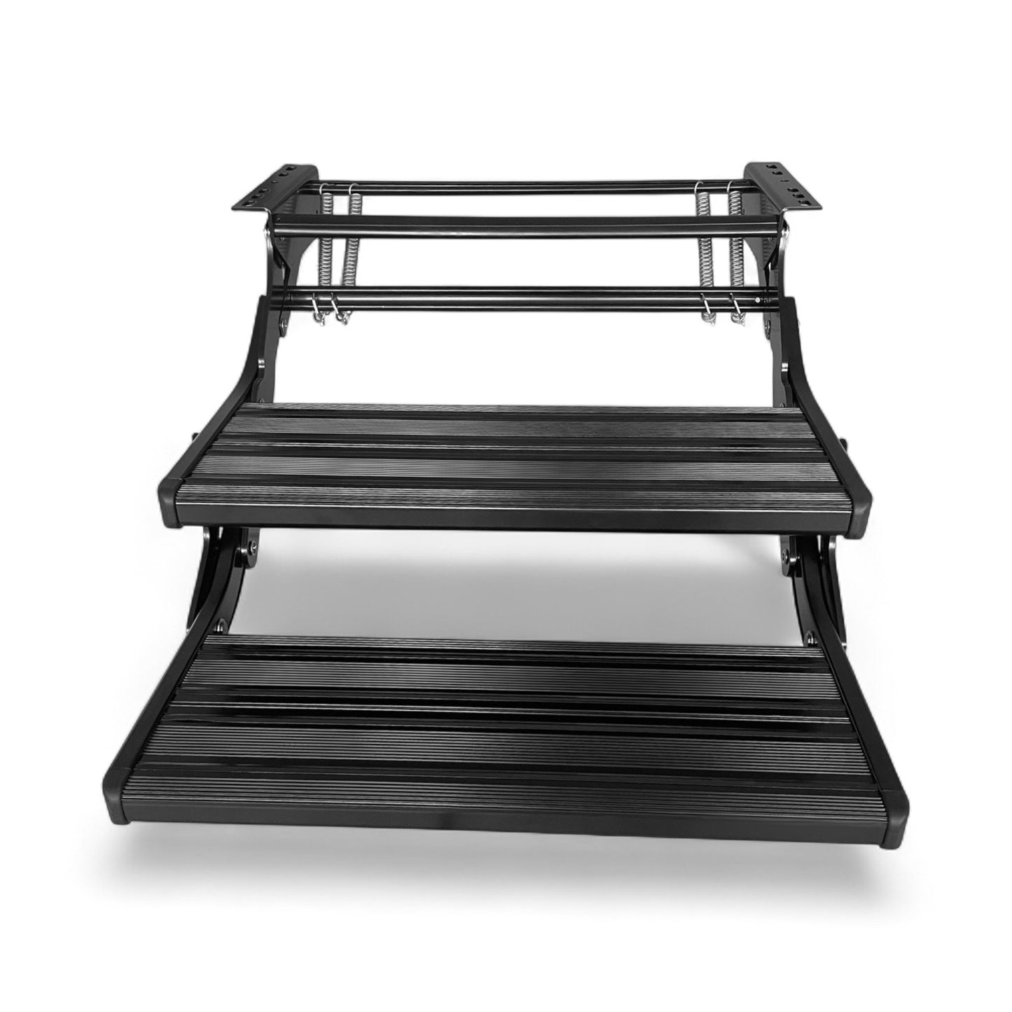 spring hinge double retractable step