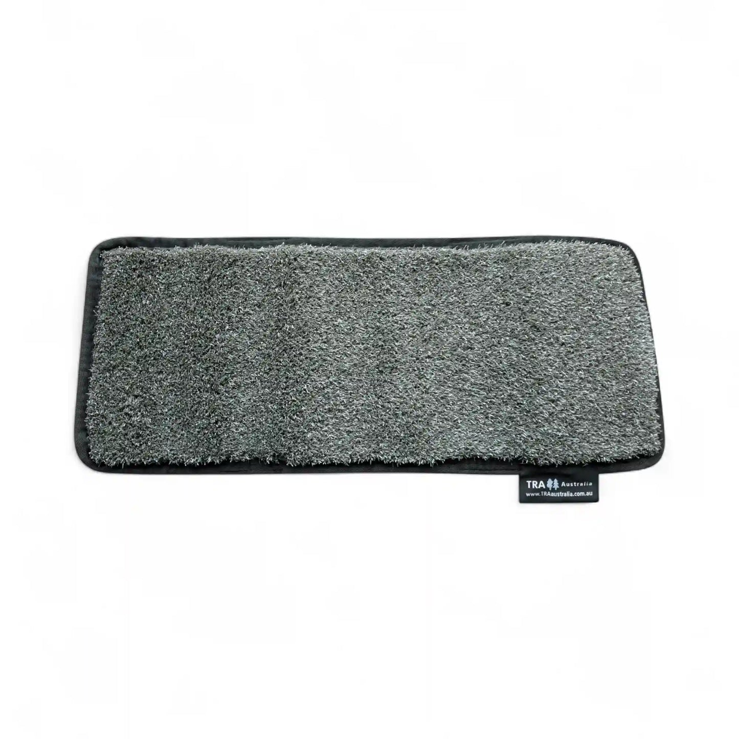 non-slip grey artificial grass step mat for caravan use