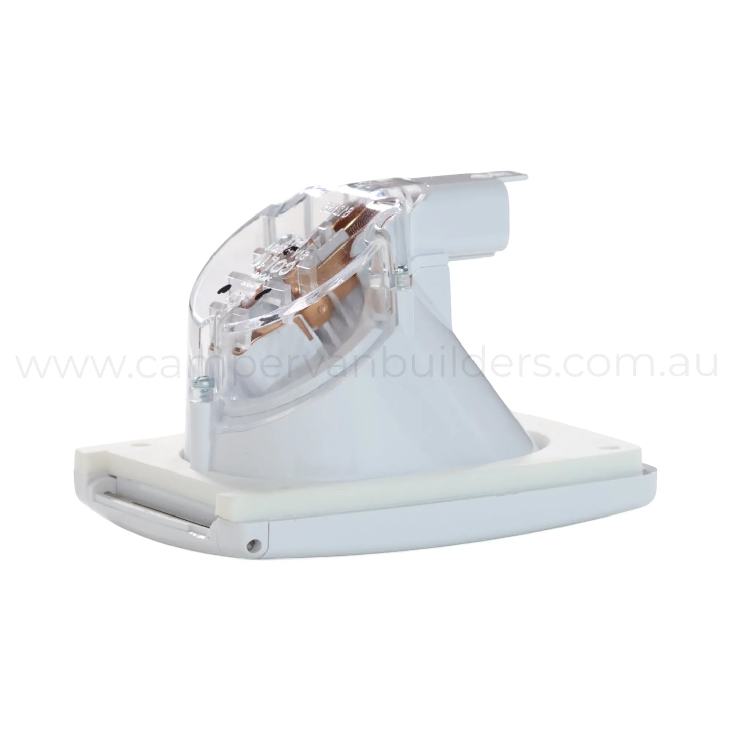 caravan white 10a outlet socket for 240v appliance use at powered sites