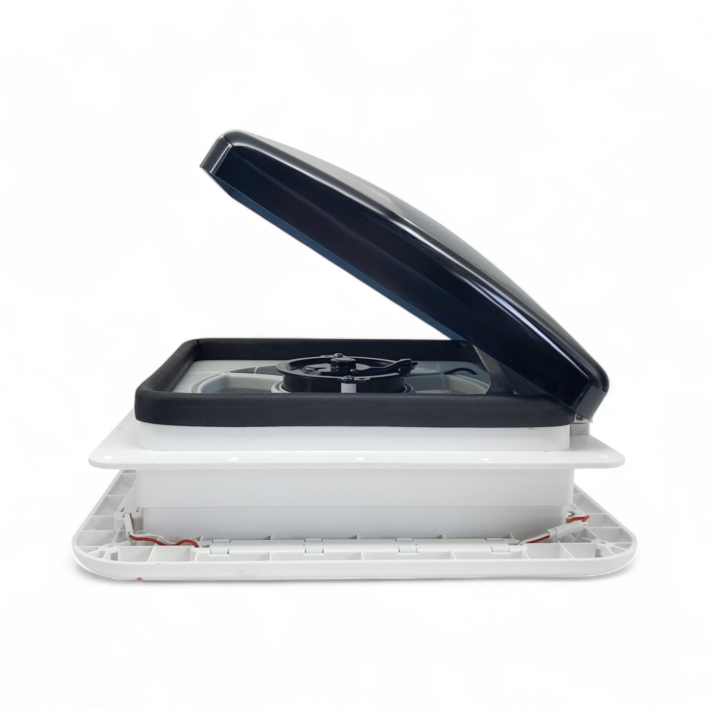 rv shower roof vent tinted lid with LED illumination