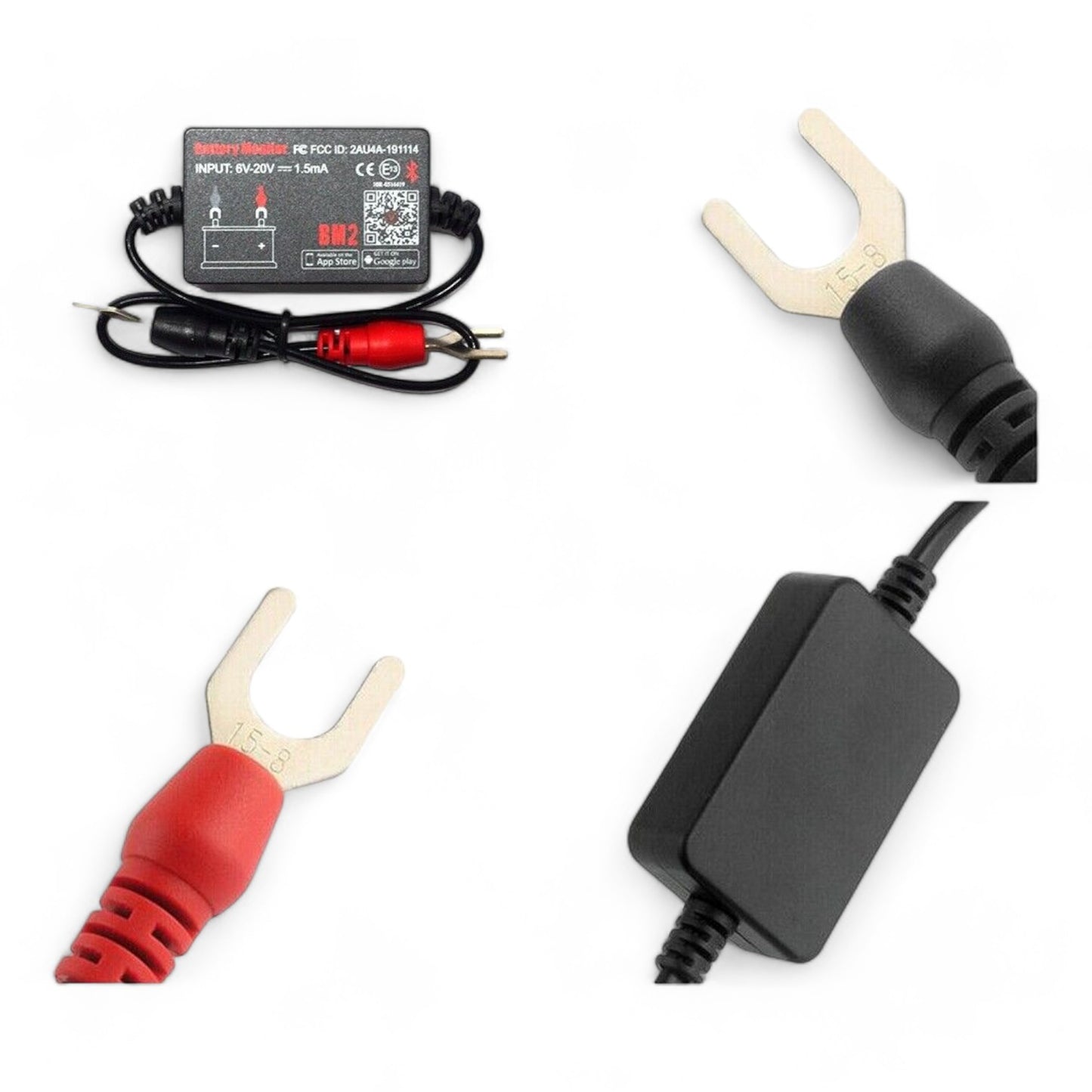 easy install 12v battery monitor with bluetooth connectivity