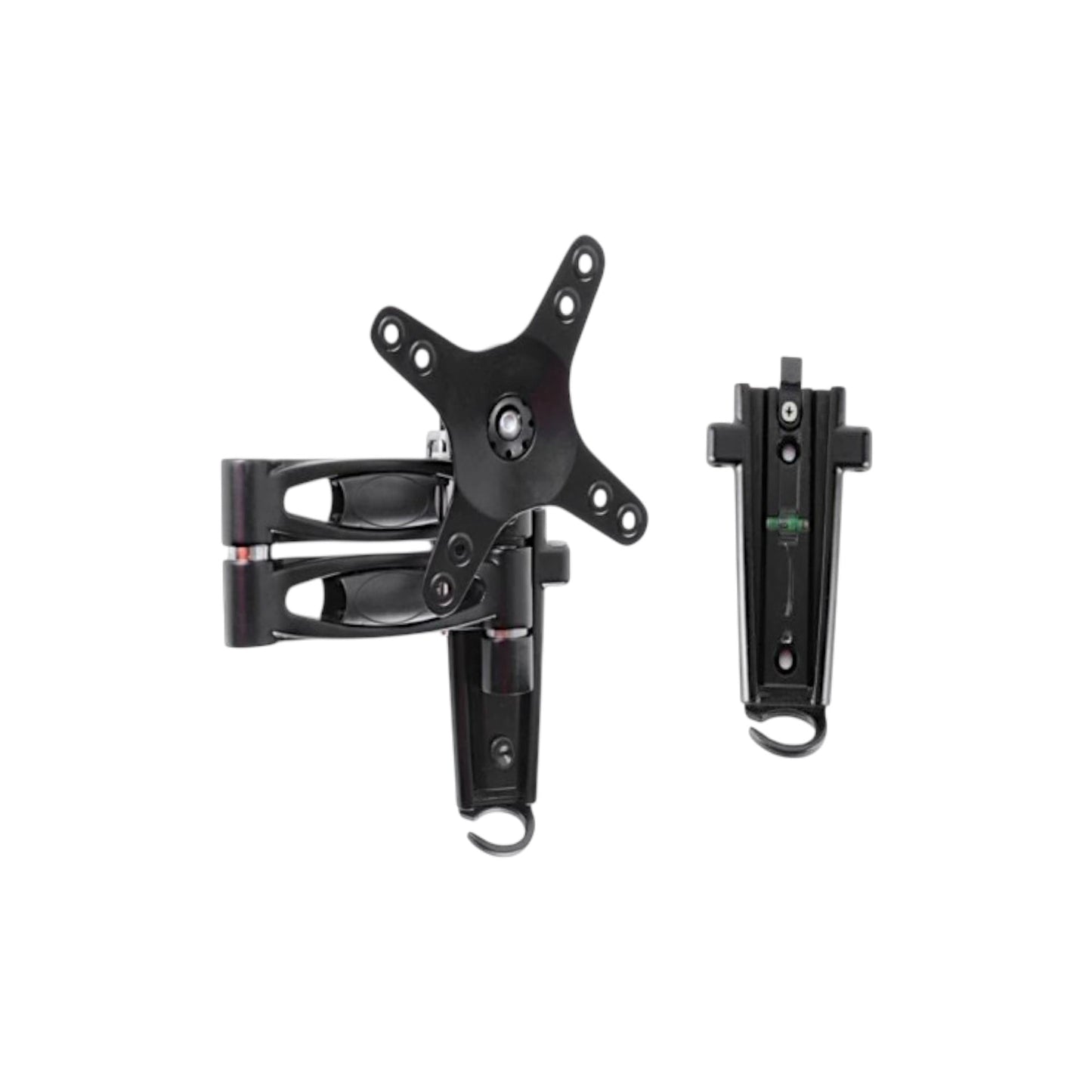 caravan lcd tv bracket dual arm swivel design