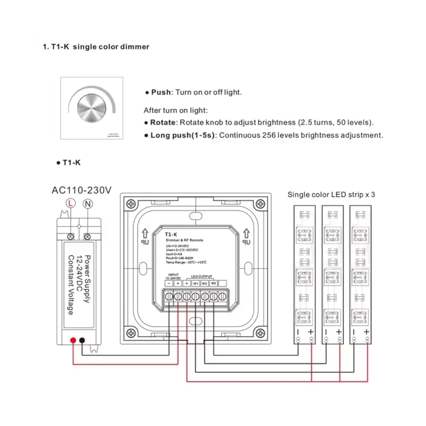 sleek white dimmer and remote set in neutral view