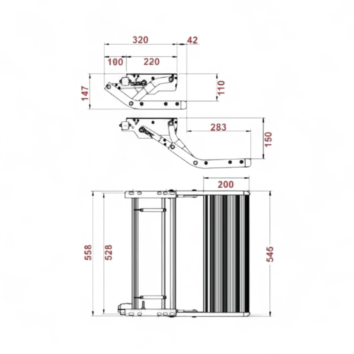 manual step dimensions