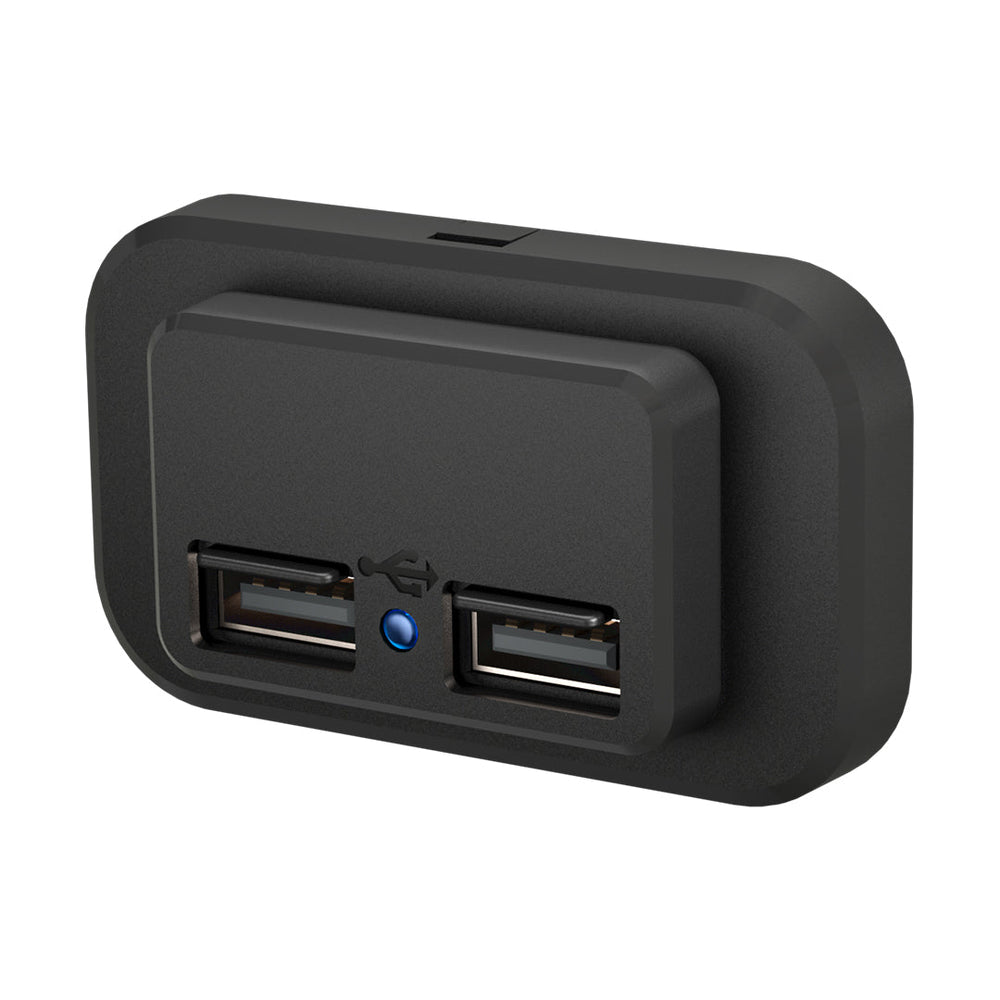 duocharge dual usb a surface mount charger 12 to 24v
