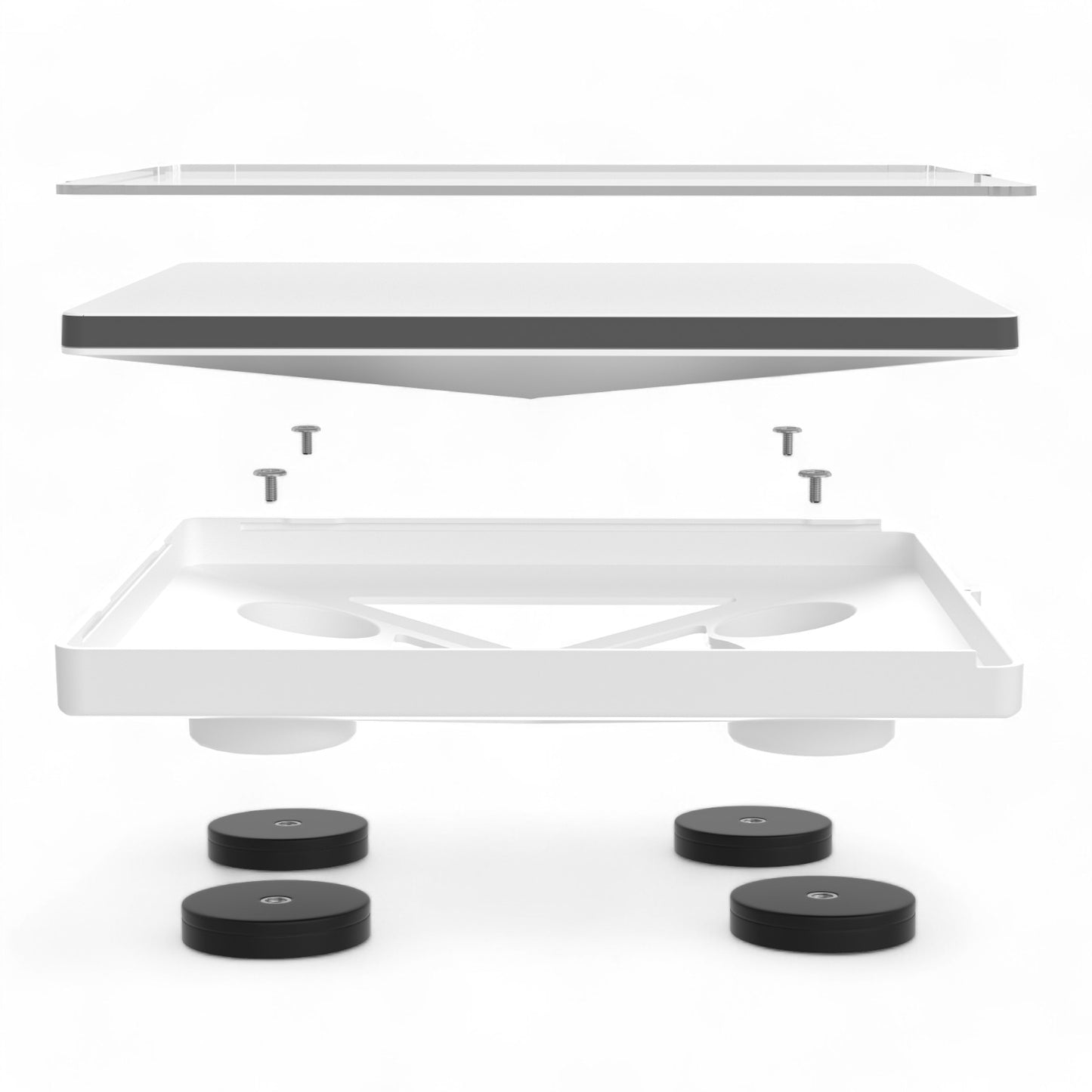quick fit magnetic mount for starlink mini flat with shielded base for off grid internet