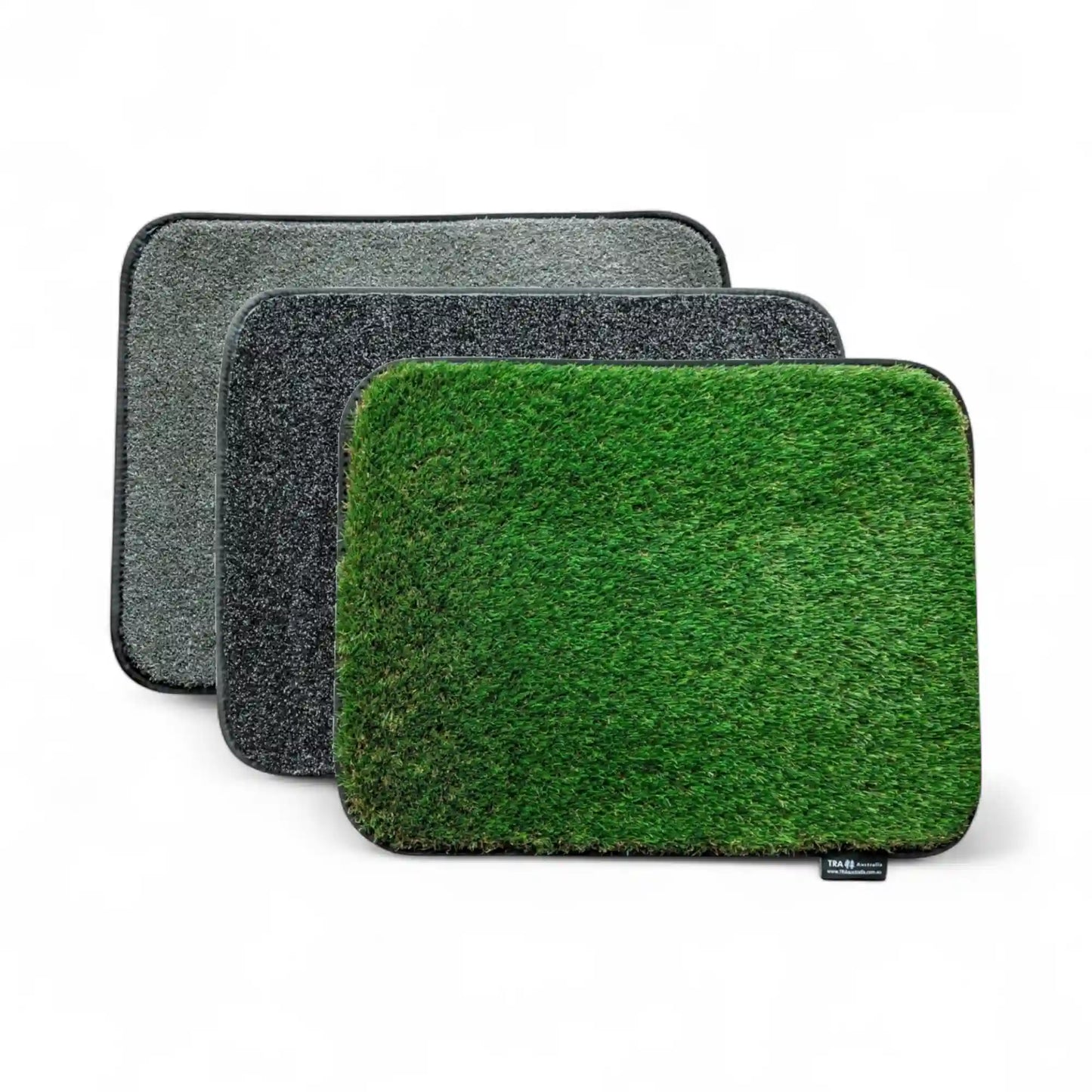 caravan faux turf mat grey medium durable surface
