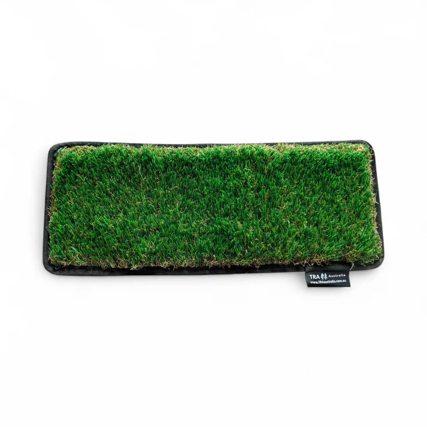 durable grey faux turf step mat for outdoor caravan steps