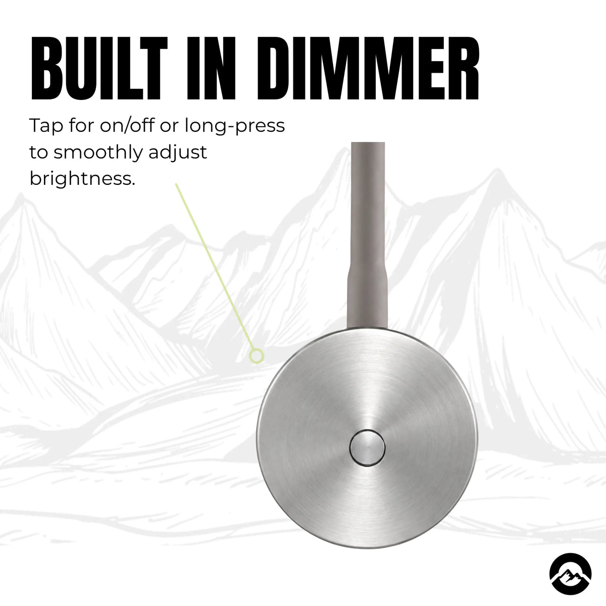 12v and 24v Orb wall reading light in nickel for caravan, campervan, RV, marine, and off grid interiors