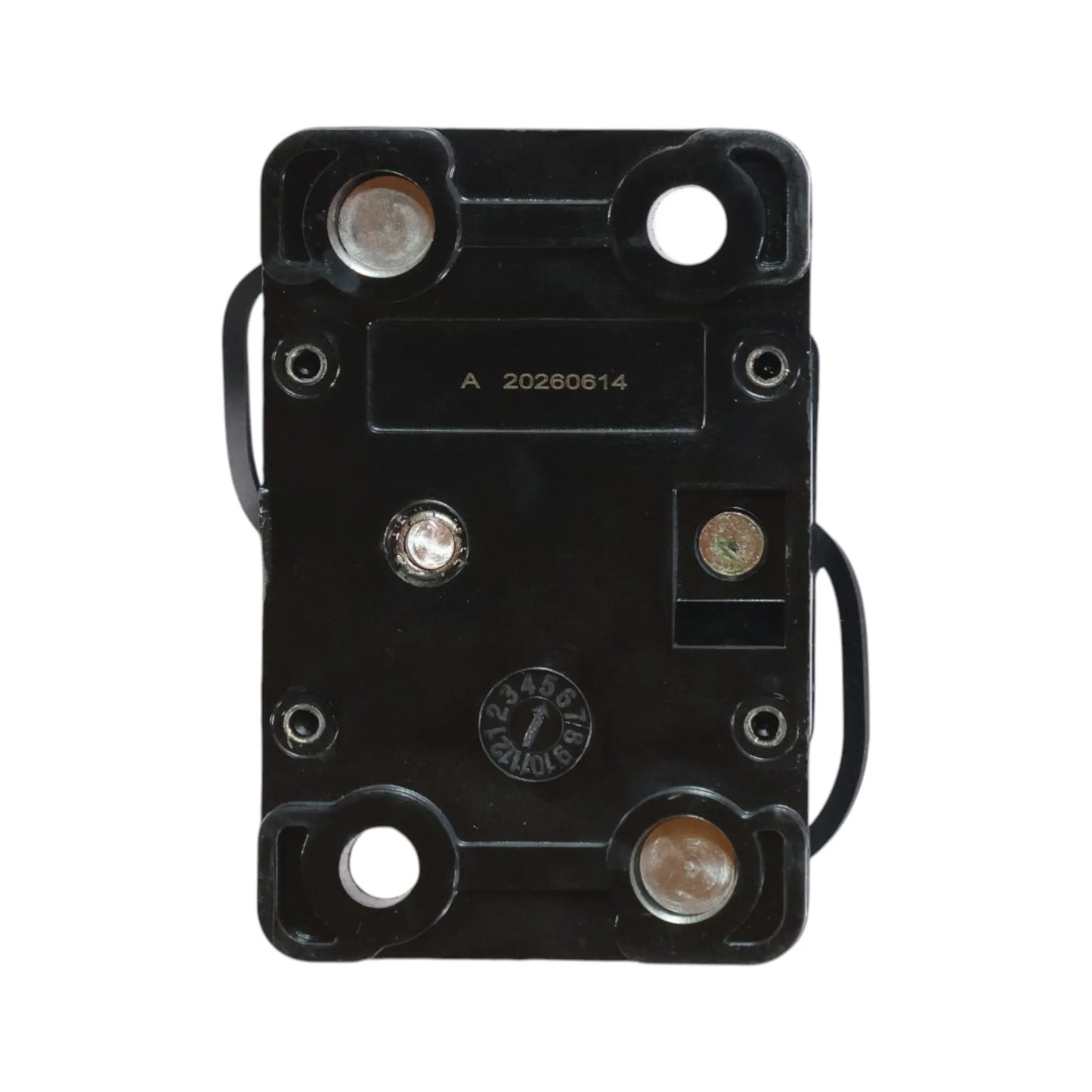 RV 120A resettable circuit breaker for auxiliary power and charging systems