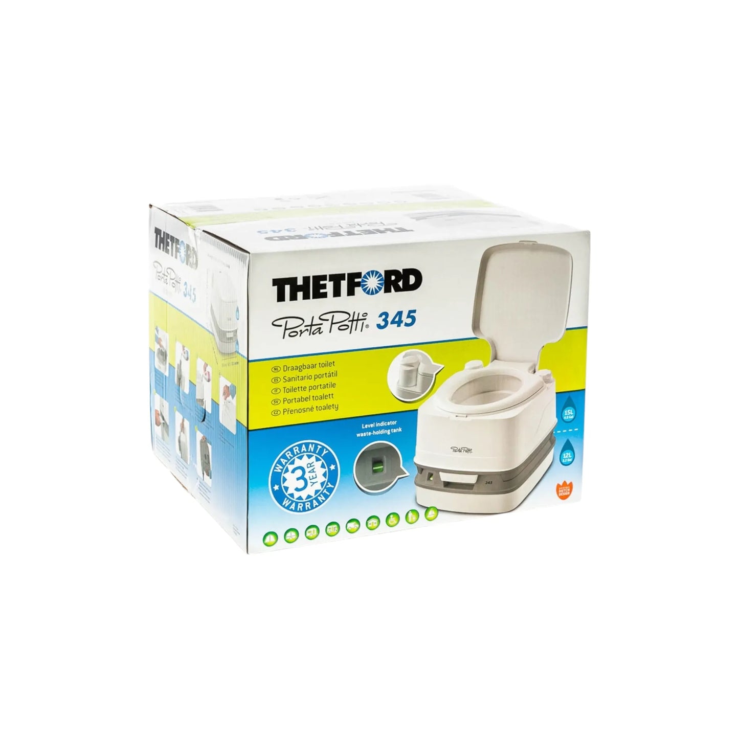 compact thetford porta potti 345 for campervan use