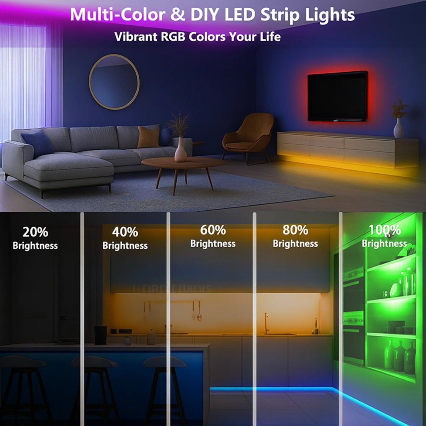 dotless rgb flexible strip for ambient lighting