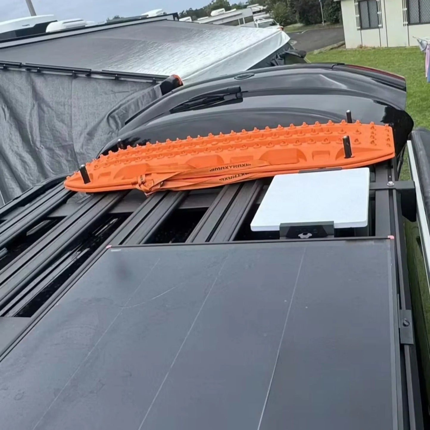Roof rack platform mount for Starlink Mini for caravan, rv, and campervan installs