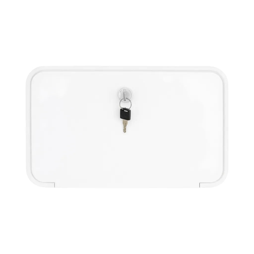 caravan white external shower box for outside washing