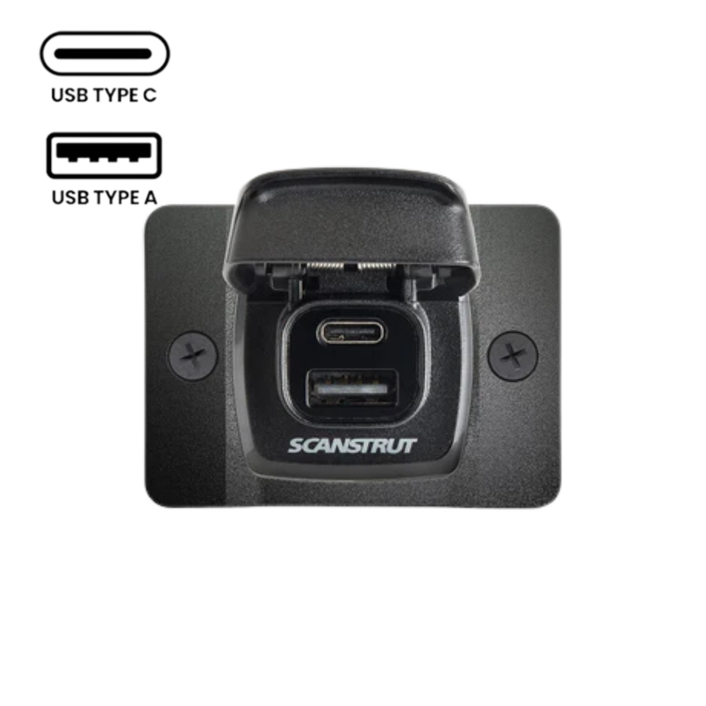 FLIP PRO Ultra Charge Dual USB Charging Socket w. Front Fit Bezel