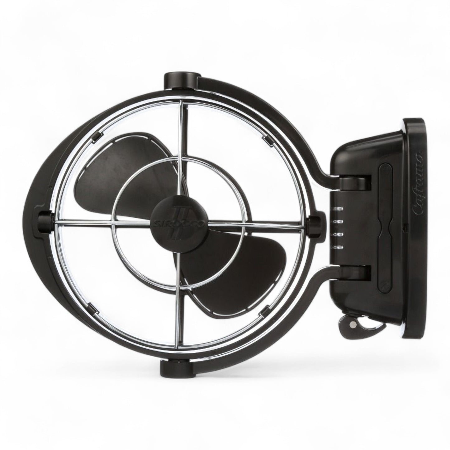 Sirocco II 12/24V Marine & RV 360° Fan Black