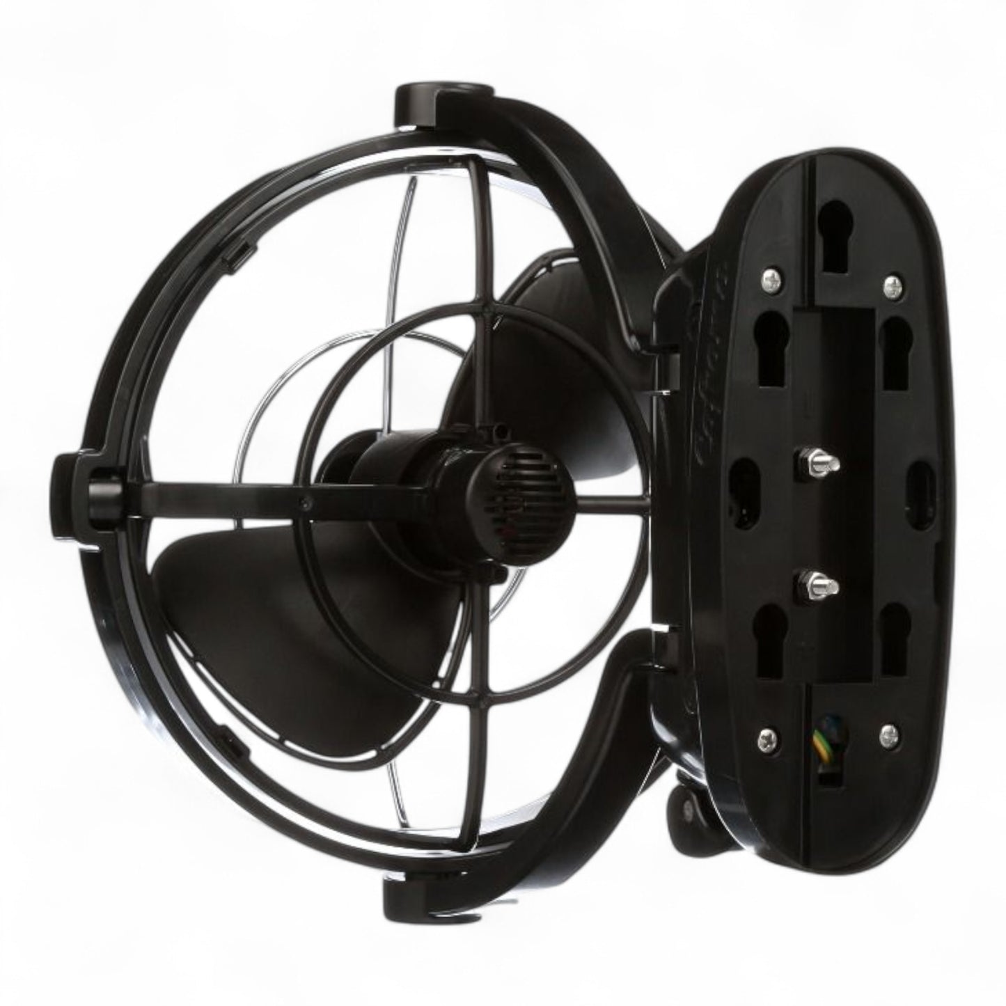 Sirocco II 12/24V Marine & RV 360° Fan Black