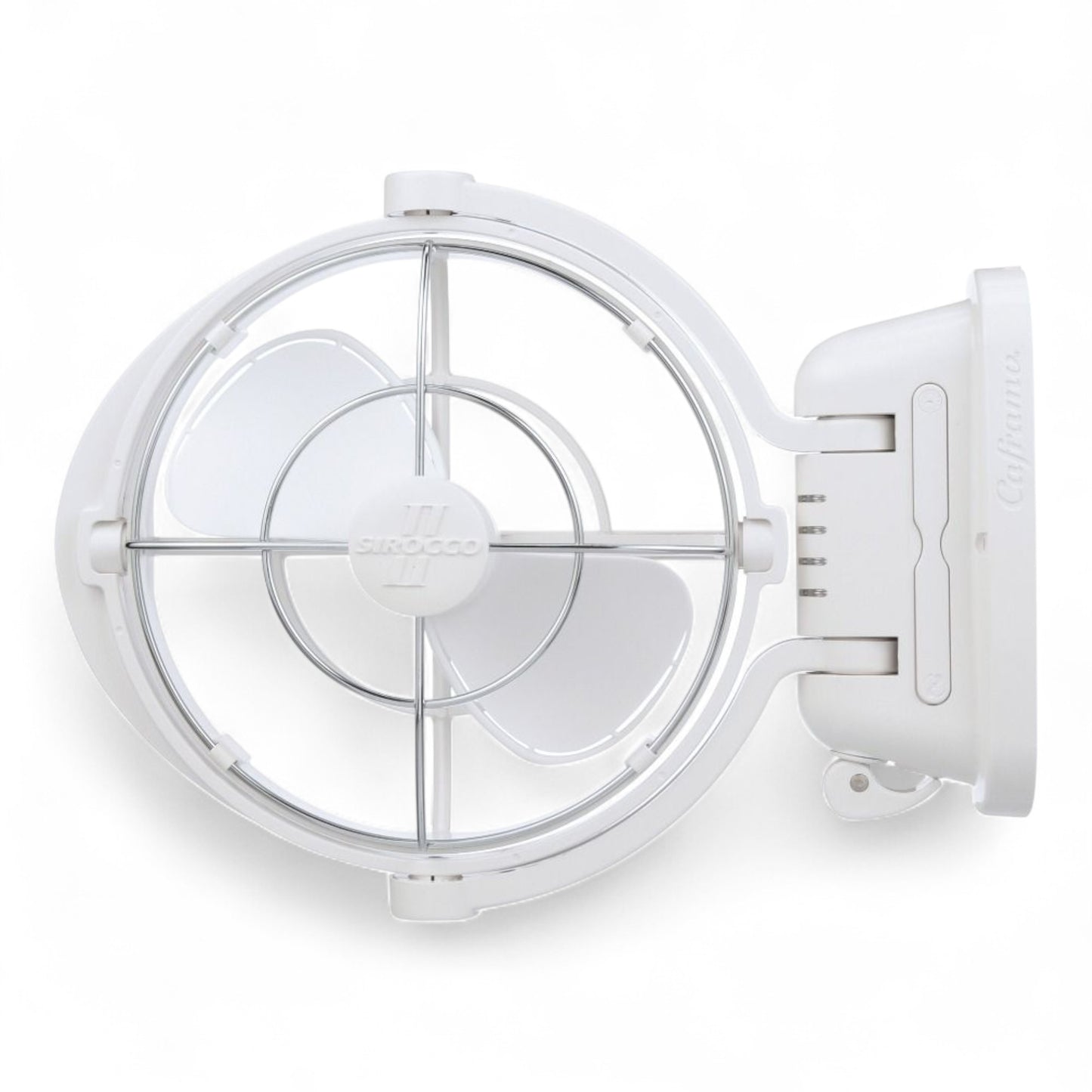 Sirocco II 12/24V Marine & RV 360° Fan White
