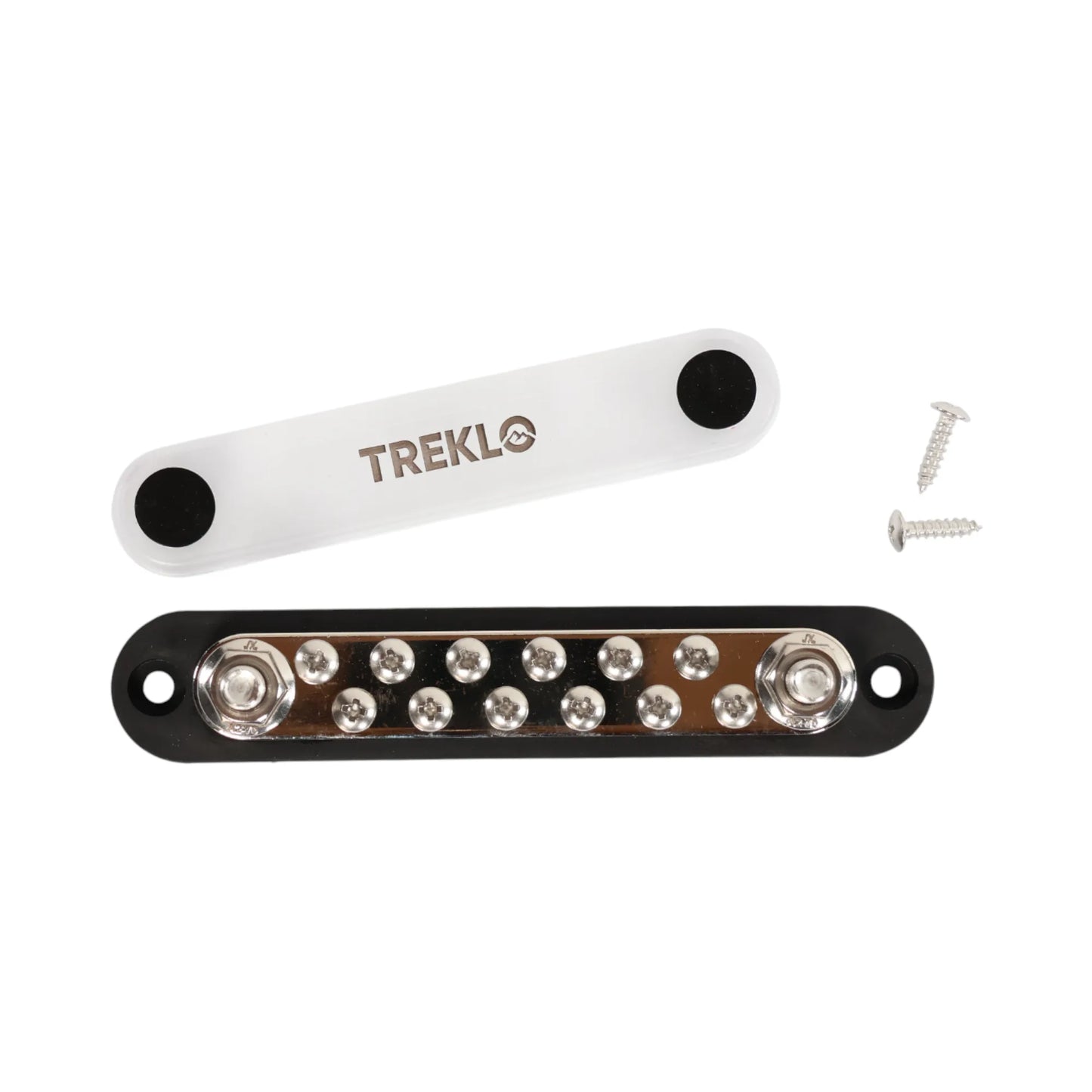 treklo busbar 150a with 12 m4 bolts and 2 mounting screws included