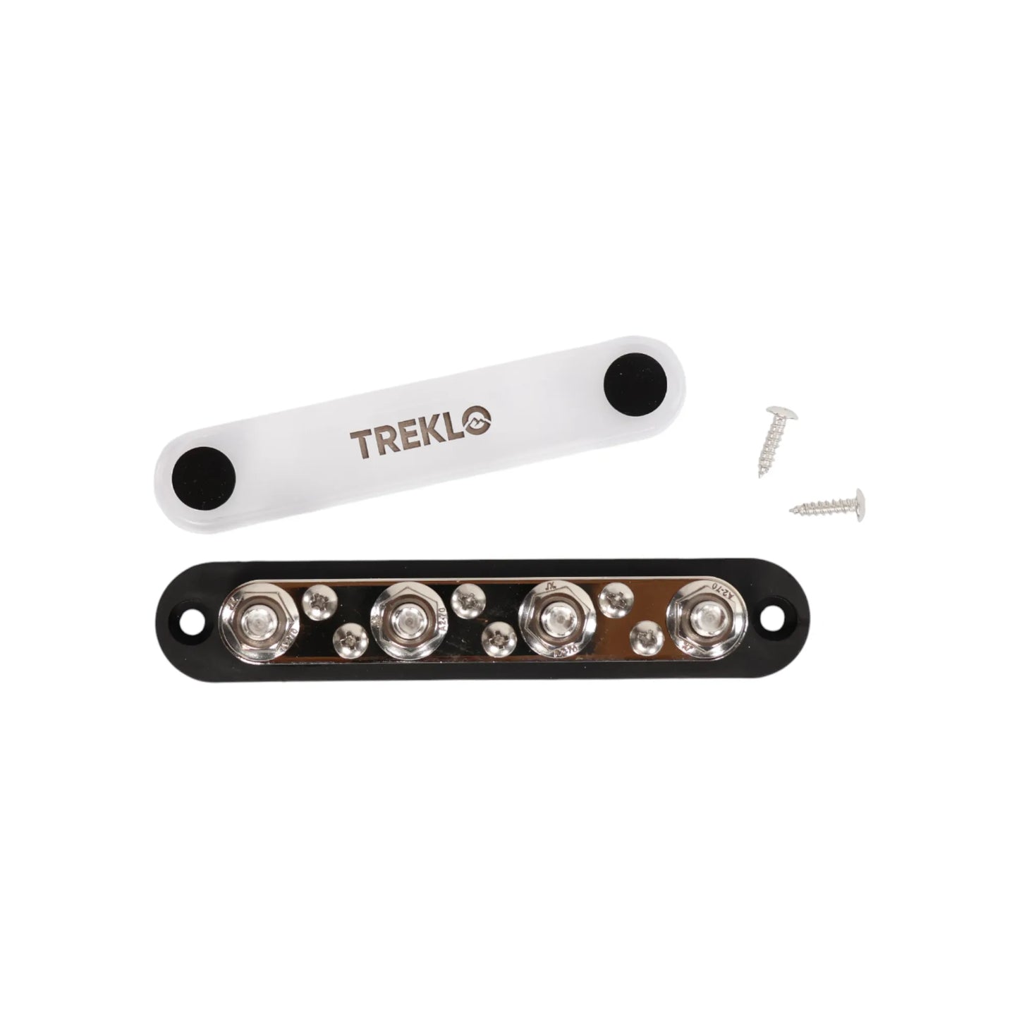 treklo busbar 150a with 6 m4 bolts and 2 mounting screws included
