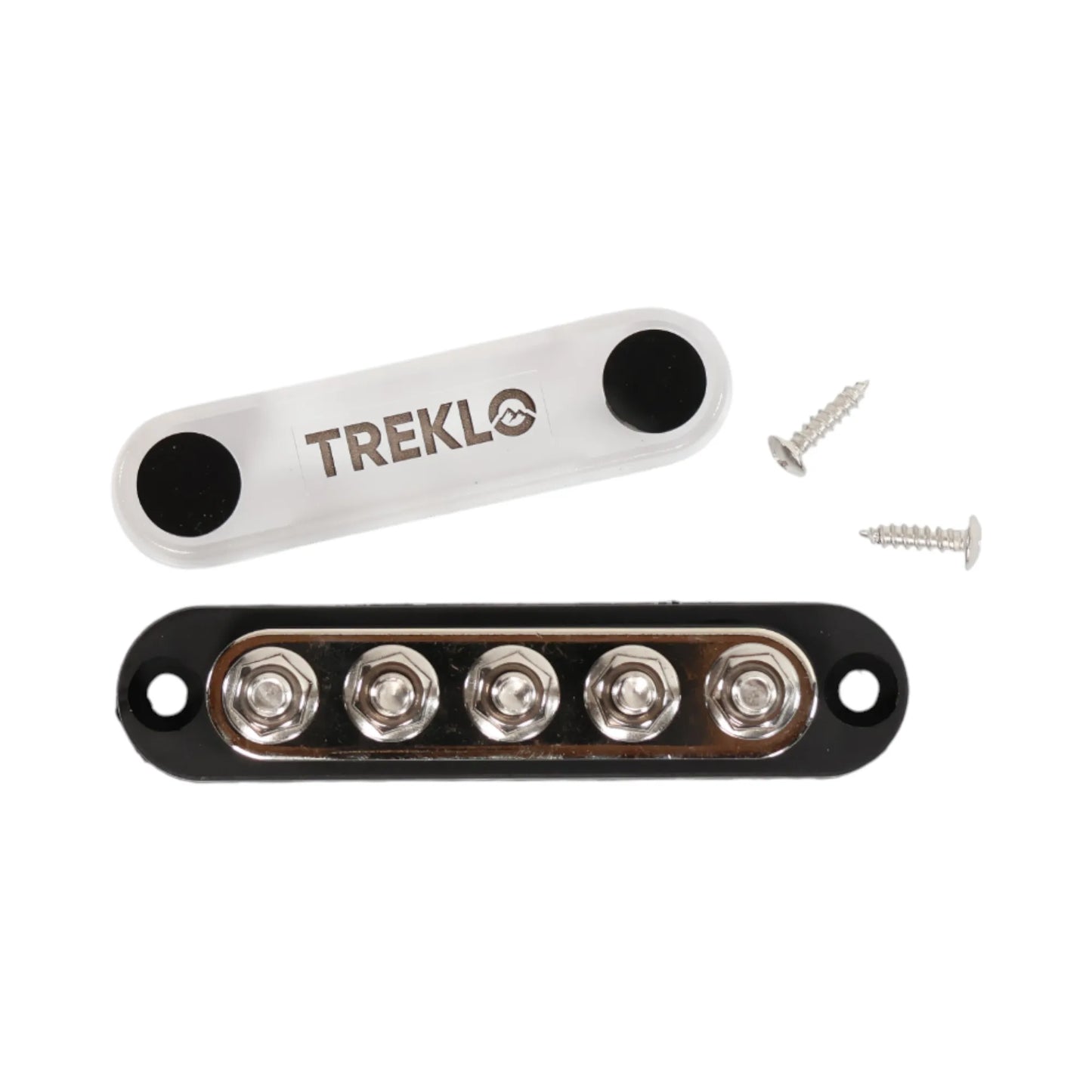treklo busbar 150a 5 post m6 with 2 mounting screws included