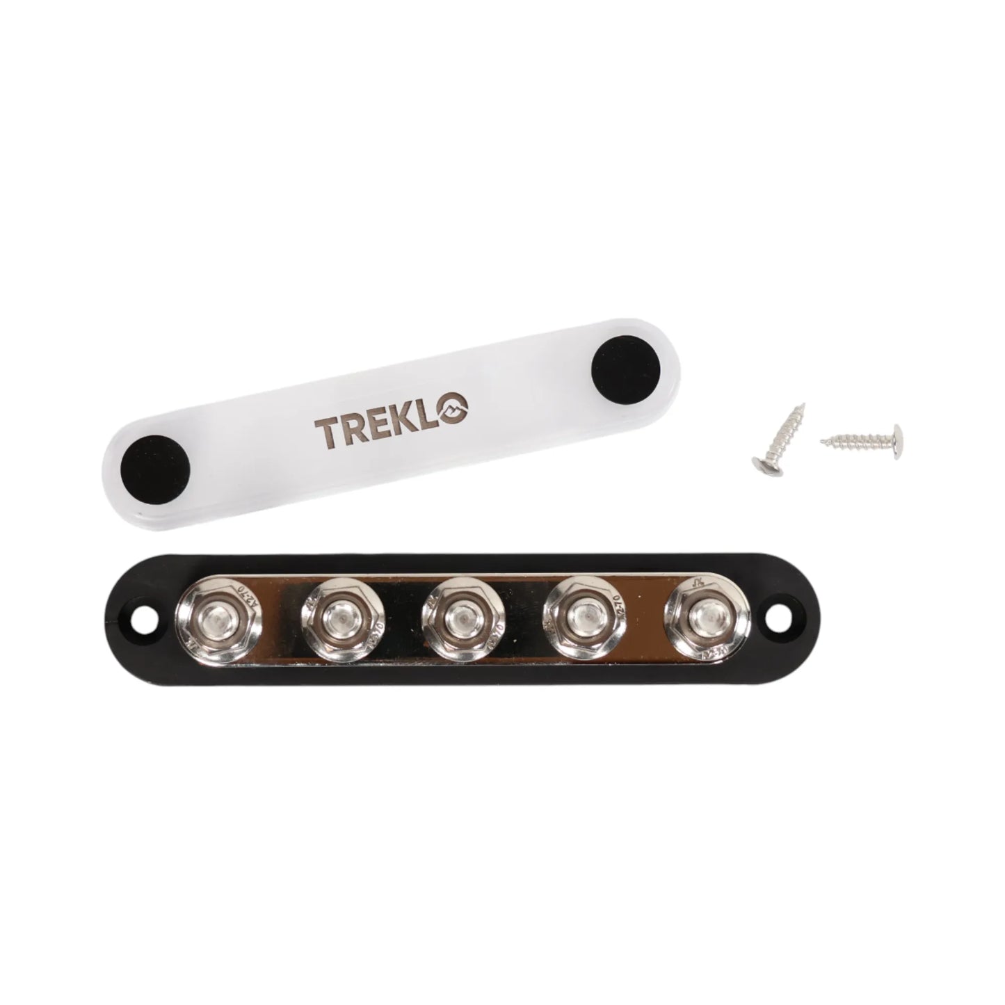 treklo busbar 150a 5 post m8 with 2 mounting screws included
