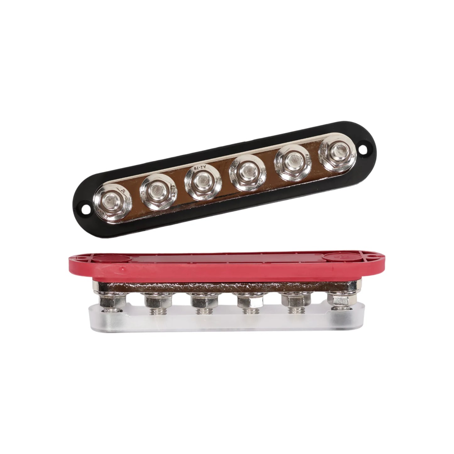 treklo 300a 6x m10 post busbar with protective cover