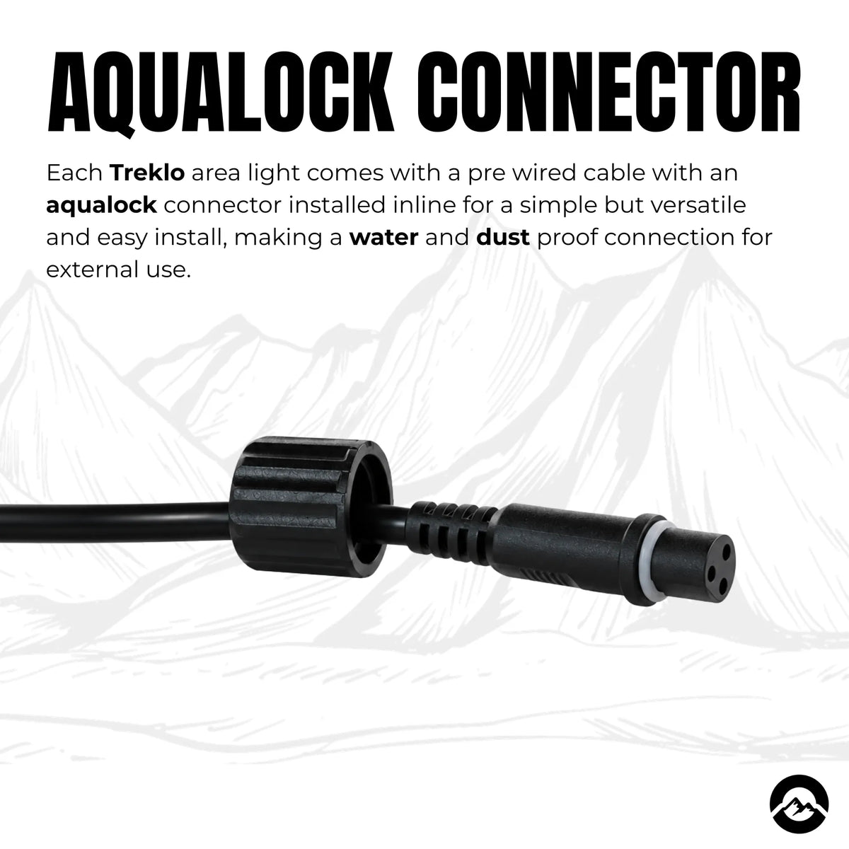 Treklo tough exterior LED light with dimmer for controlling brightness during outdoor activities