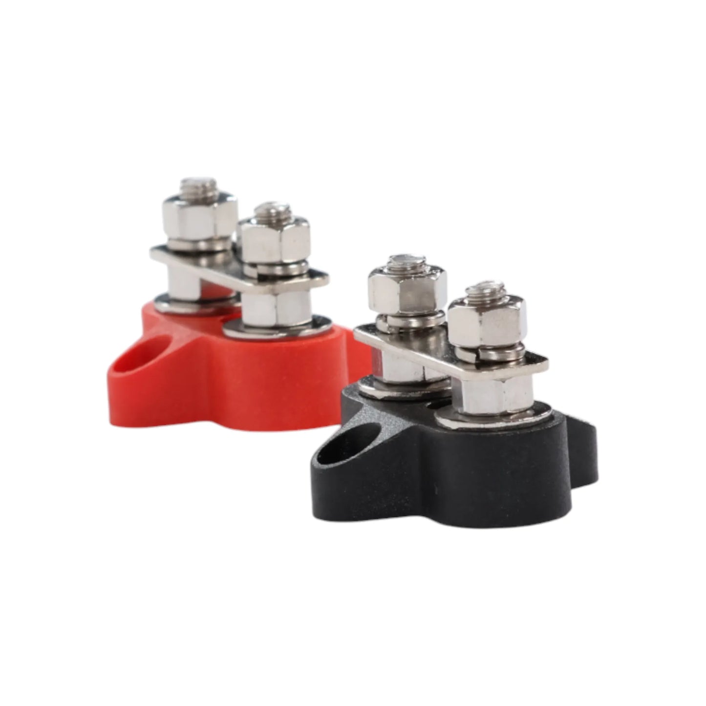 twin busbar with dual m6 posts for 12v power distribution