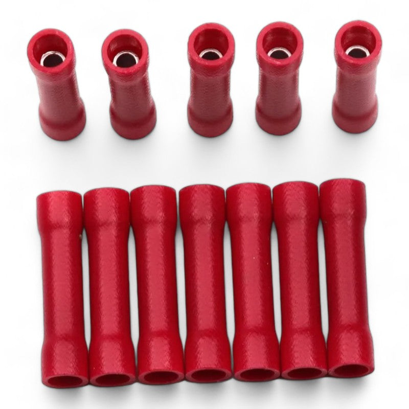 Red Insulated Butt Connector 0.5-1.5mm (Pack 50)