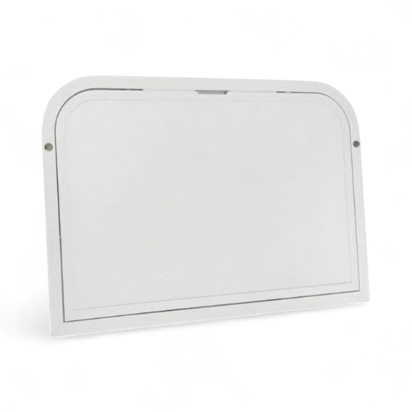 white folded table open