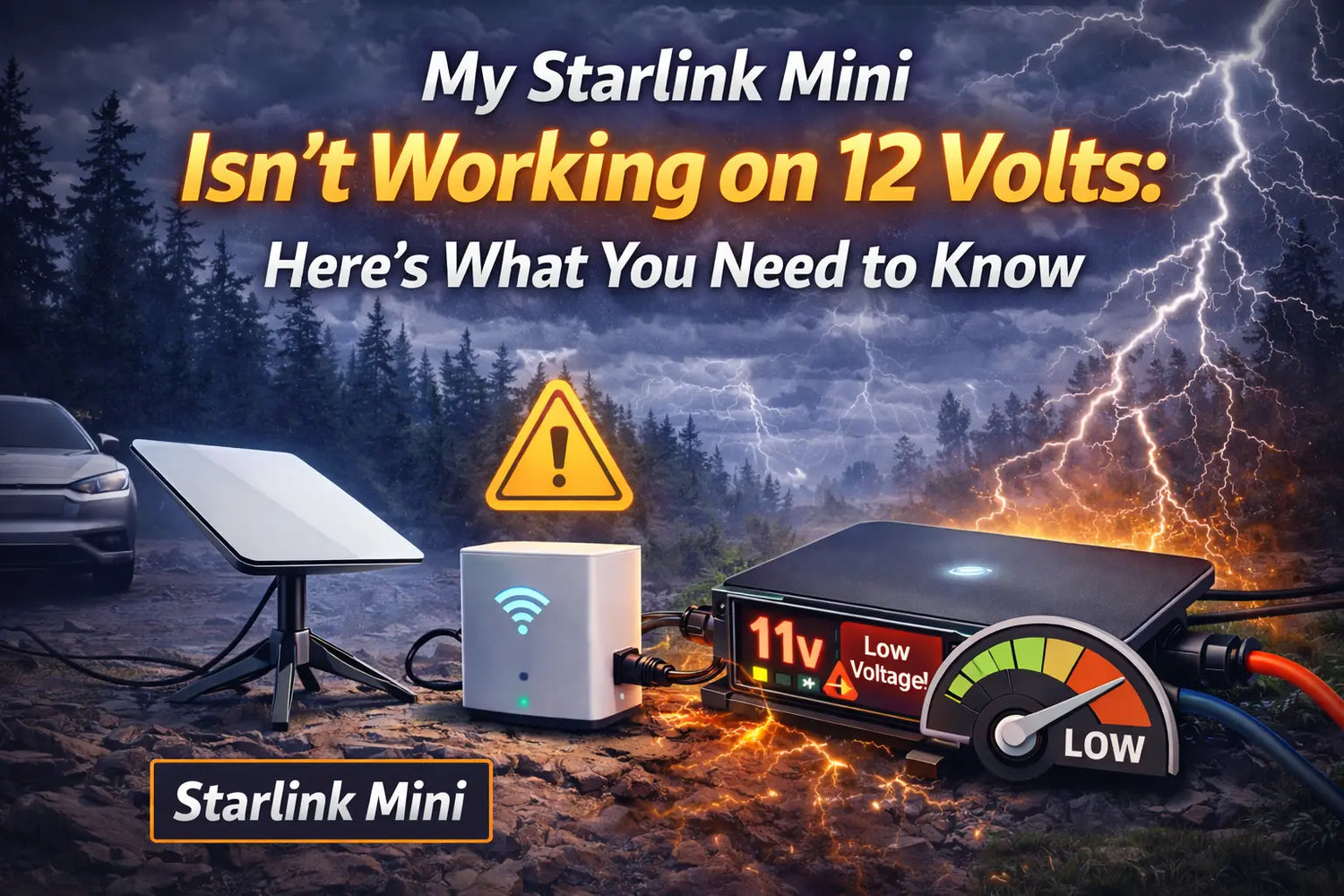 My Starlink Mini Isn't Working on 12 Volts: Here's What You Need to Know