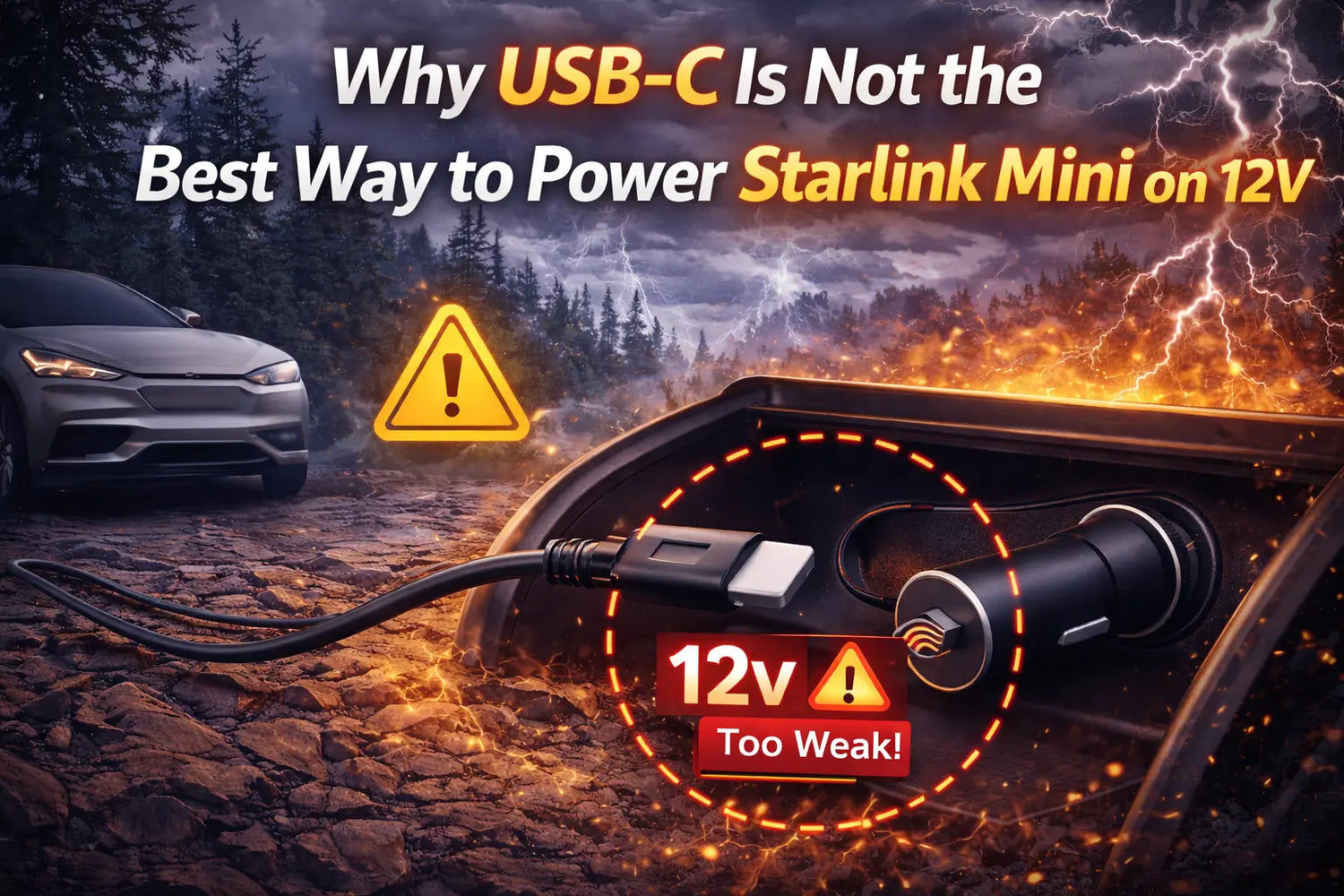 USB-C 20 V vs 30 V DC for Starlink Mini