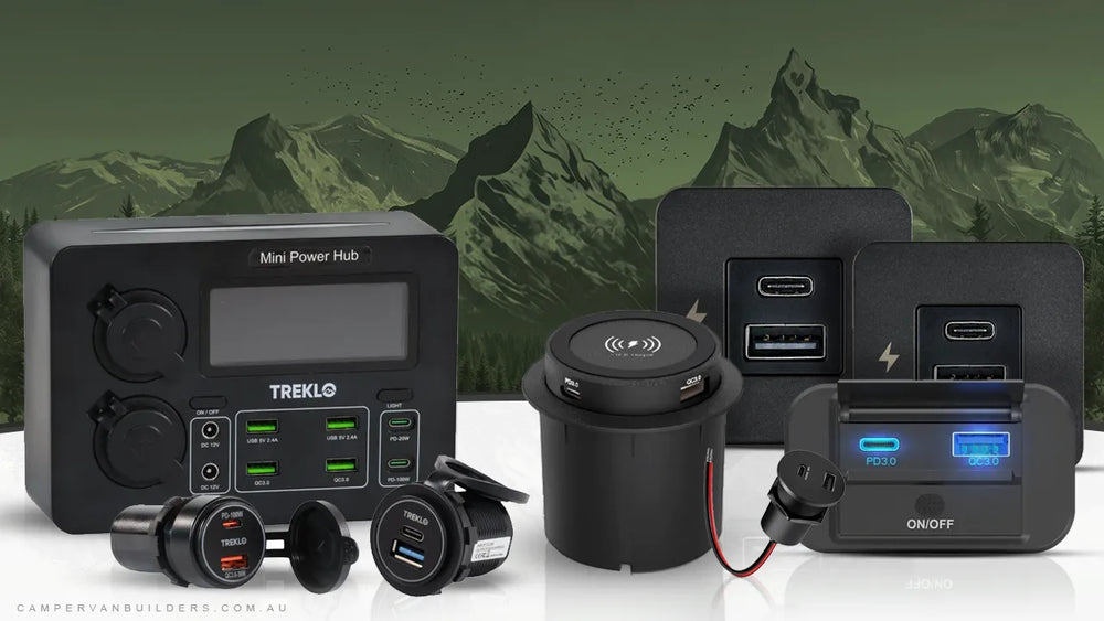 USBA and USBC Combination 12 Volt Chargers
