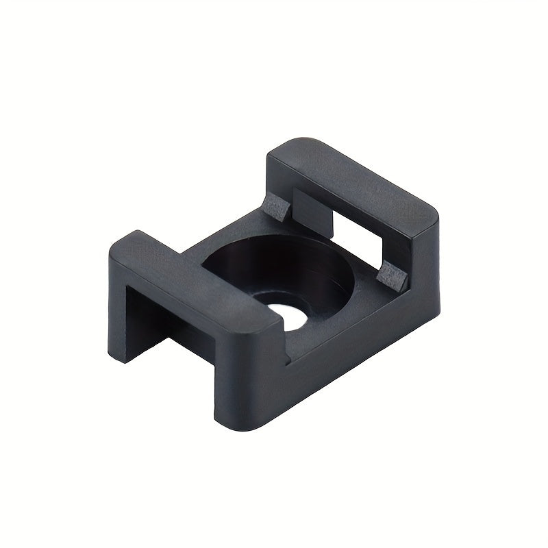 20pcs (M5) Saddle Type Cable Tie Holders - Black